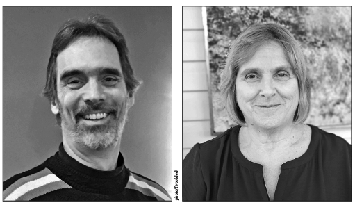 Dan Wakeman (left) and Debbie Fisher (right) seek another term on the Dryden Village Board of Trustees on Sept. 15.